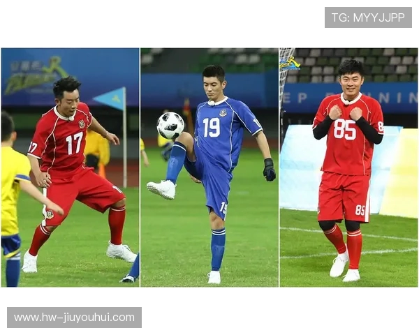 足球球员穿着长袖球衣赛场英姿展现力量与速度的完美结合